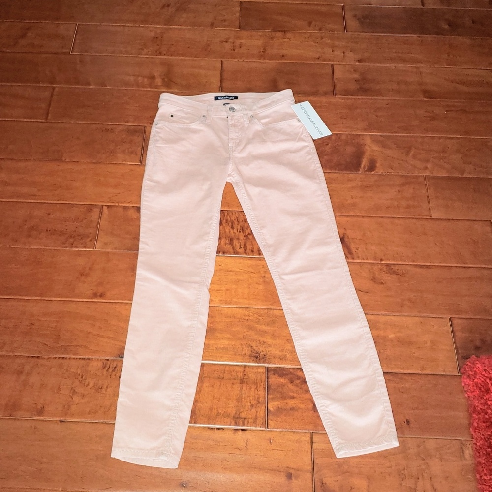 CALVIN KLEIN 2/4 Lightweight Skinny Cords Blush